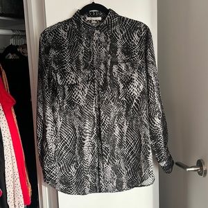 Kenneth Cole snake print shirt